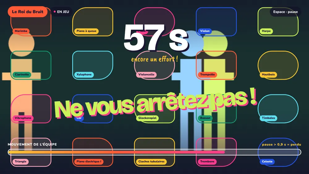 Capture du Roi du Bruit en jeu